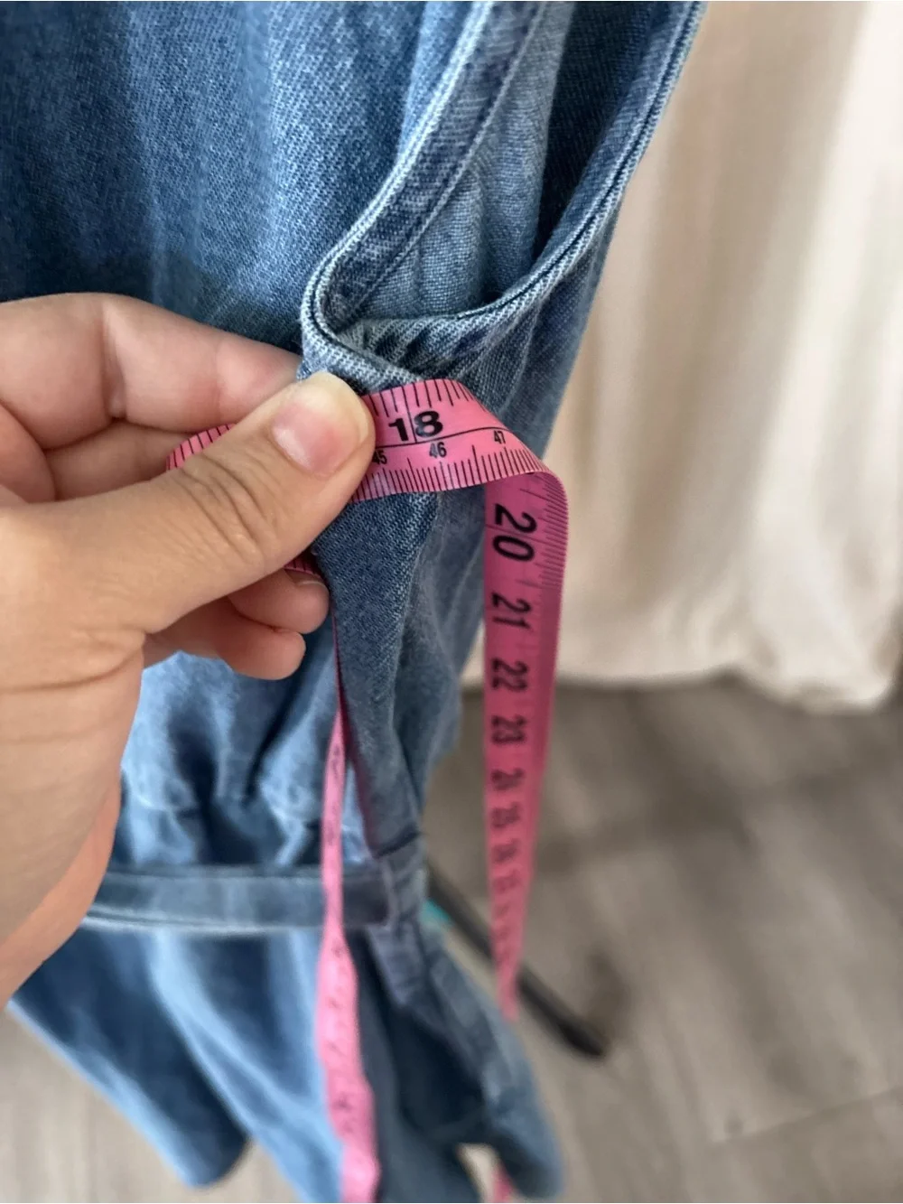 J. Crew Light Blue Chambray denim Button-Front Dress